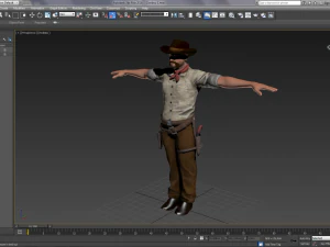 western cowboy 3D Model