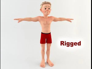 cartoon man 1 3D Model