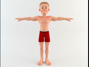cartoon man 1 3D Модель