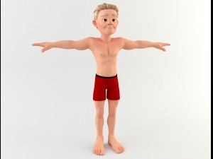 cartoon man 1 3D Модель