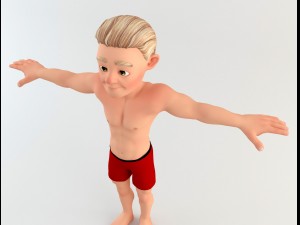 cartoon man 1 3D Модель