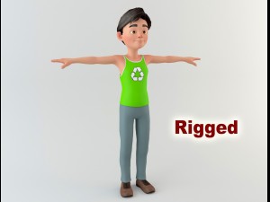 cartoon man 2 3D Model
