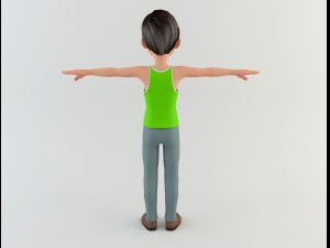 cartoon man 2 3D Model