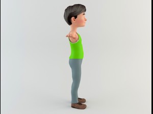 cartoon man 2 3D Model