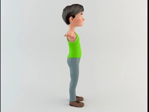 cartoon man 2 3D Model