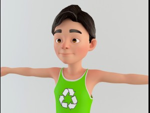 cartoon man 2 3D Model