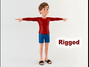 cartoon youngster 1 Model 3D