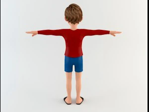 cartoon youngster 1 3D Model