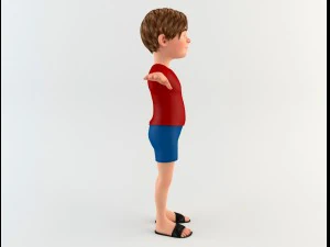 cartoon youngster 1 3D Model