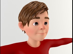 cartoon youngster 1 Model 3D