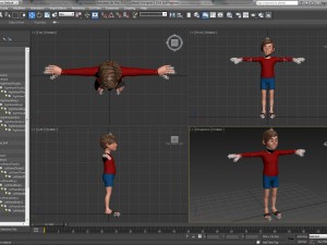 cartoon youngster 1 Model 3D
