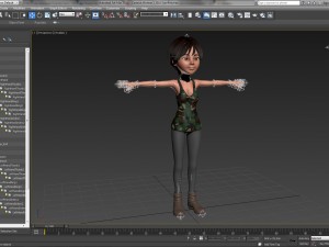 cartoon woman 1 3D Модель
