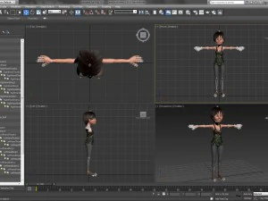cartoon woman 1 3D Model