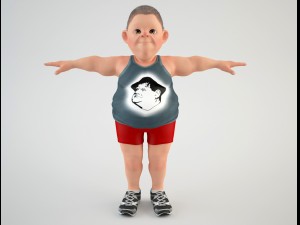 cartoon man 3 Model 3D