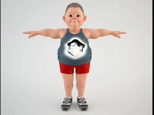 cartoon man 3 3D Model