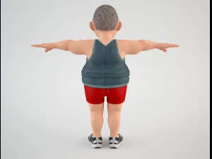 cartoon man 3 3D Model