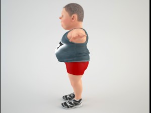 cartoon man 3 Model 3D