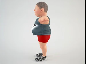 cartoon man 3 3D Model