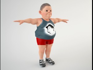 cartoon man 3 Model 3D