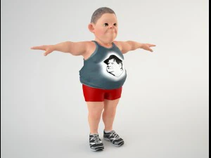 cartoon man 3 3D Model
