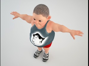 cartoon man 3 Model 3D