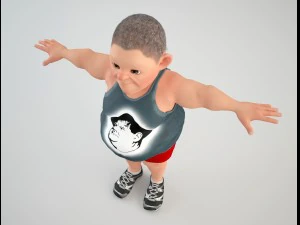 cartoon man 3 3D Model