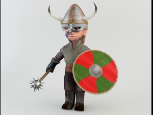 cartoon barbarian soldiers 3D Модель