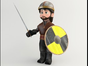cartoon barbarian soldiers 3D Модель