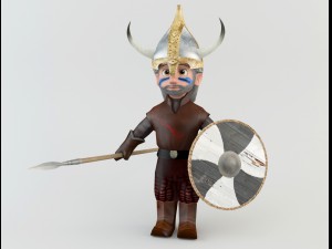 cartoon barbarian soldiers 3D Модель