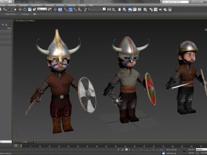 cartoon barbarian soldiers 3D Модель