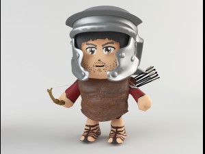 cartoon roman soldiers 3D-Modell