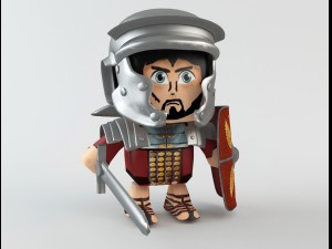 cartoon roman soldiers 3D-Modell