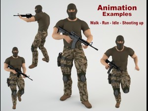 mercenary soldier 1 Modèle 3D