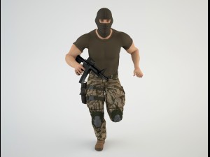 mercenary soldier 1 Modèle 3D