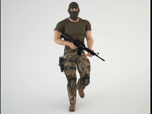 mercenary soldier 1 Modèle 3D