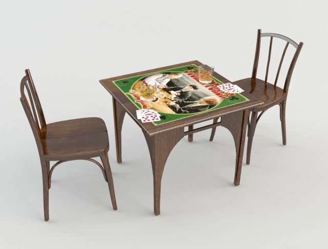 table chairs - tavern bar 3D Model .c4d .max .obj .3ds .fbx .stl .blend 