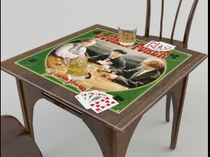 table chairs - tavern bar 3D Model