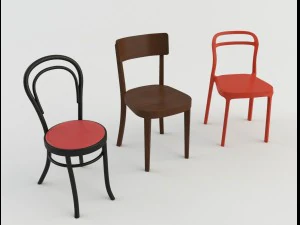 sedie bar-caffetteria 2 Modello 3D