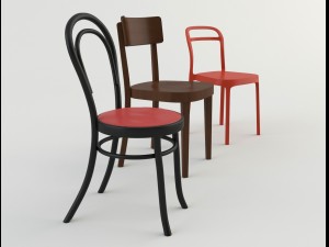 bar cafeteria chairs 2 3D-Modell