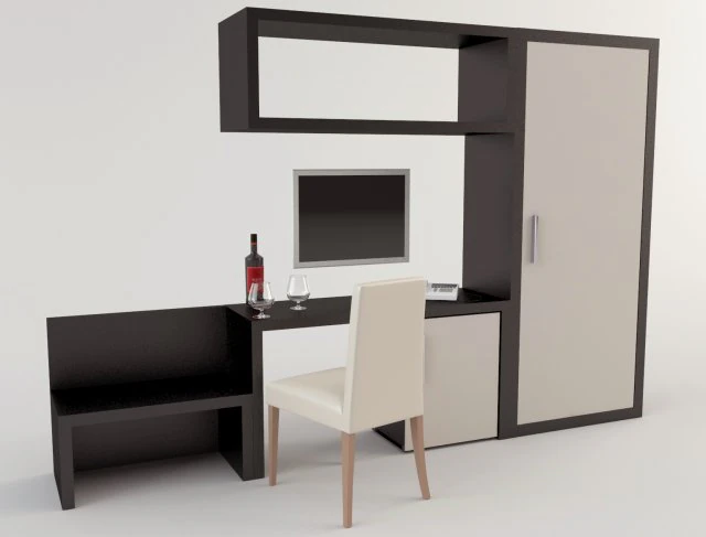hotel furniture 3D Model .c4d .max .obj .3ds .fbx .stl .blend 