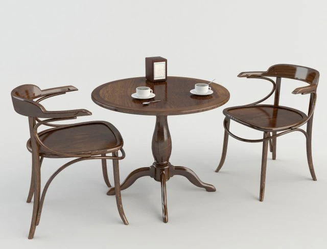 table chairs - tavern bar 2 3D Model .c4d .max .obj .3ds .fbx .stl .blend 