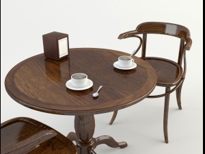 table chairs - tavern bar 2 3D-Modell
