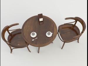 table chairs - tavern bar 2 3D-Modell