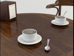 table chairs - tavern bar 2 3D-Modell