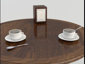table chairs - tavern bar 2 3D Model
