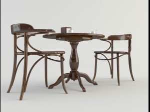 table chairs - tavern bar 2 3D-Modell