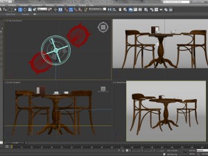 table chairs - tavern bar 2 3D-Modell