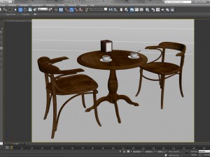 table chairs - tavern bar 2 3D-Modell