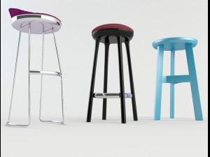 tavern bar stools 3 3Dモデル