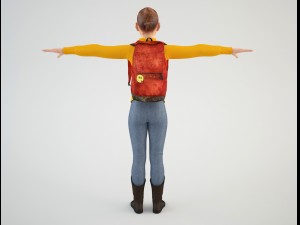 teenager student 1 3D Model